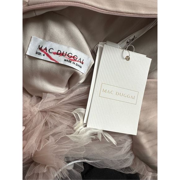 Mac Duggal Little Girl's & Girl's Tiered Ruffle-Trim Pleated Gown - Picture 9 of 9